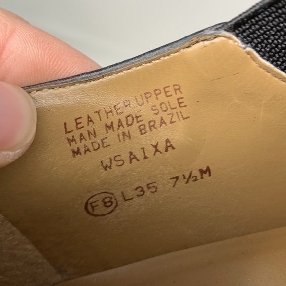 Vintage Westies Leather Y2K square toe block chunky heel booties, size 7.5 - Picture 8 of 10